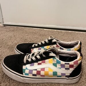 Colorful Checkered Sneakers